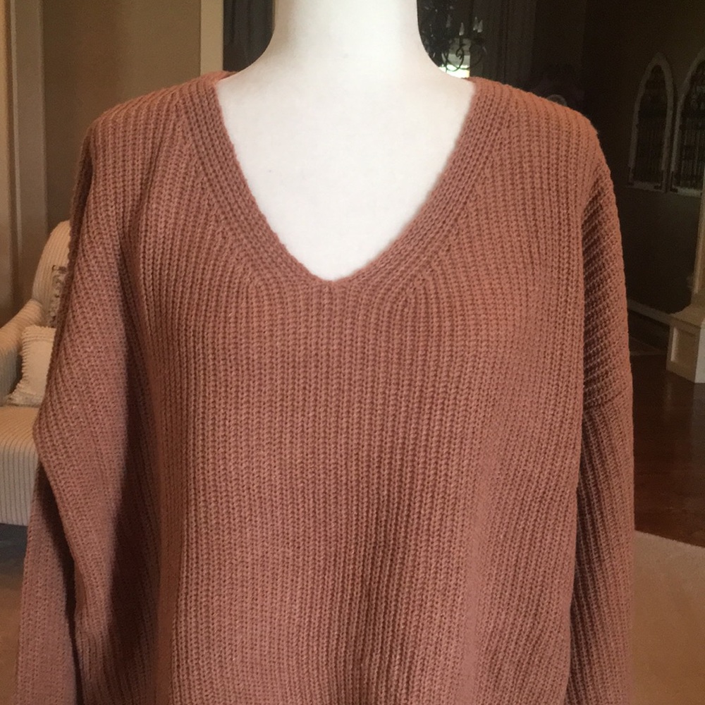 Listicle V Neck Bell Sleeve Pullover - Picture 5 of 10
